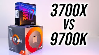 AMD Ryzen 7 3700X vs Intel i79700K  Which 8 Core CPU In 2019 [upl. by Anyar]