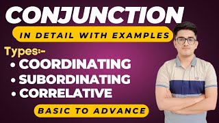 What is Conjunction  Types of Conjunction  Coordinating  Subordinating  Correlative  With Tips [upl. by Melodie]