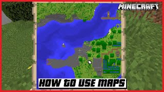 HOW TO USE MAPS IN MINECRAFT CARTOGRAPHY TABLE  🇺🇸 shorts [upl. by Sitnik]