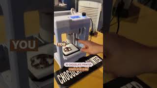 This is a 3D chocolate printer that can create edible chocolates 🍫🍫 [upl. by Ailekat]