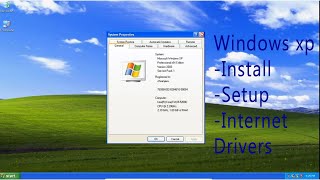 Install Windows XP in modern computer  get proper aspect ratio and run internet 2020 [upl. by Vannie734]