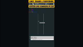 Center Line Command shorts autocad [upl. by Haimorej]