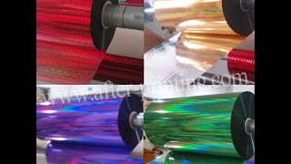 Patterns of Packaging Plastic Roll Holographic Film [upl. by Herzig]