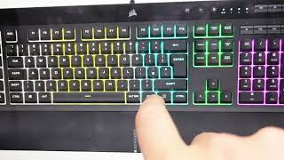 Factory Reset Corsair K55 RGB Keyboard [upl. by Tail]