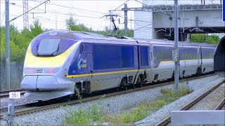 Trains at Ebbsfleet International HS1  4918 [upl. by Ximenez86]