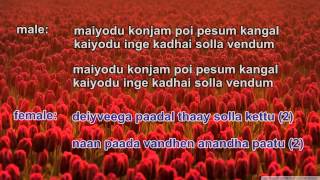 mangaiyaril maharani karaoke for female singer by paadum nila [upl. by Nohsad]