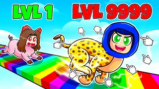 Becoming FASTEST In Animal Race Clicker Roblox 😱 [upl. by Featherstone769]