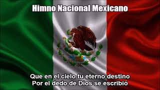 Mexican National Anthem Himno Nacional Mexicano  Live Audio With Lyrics [upl. by Lemrahs]