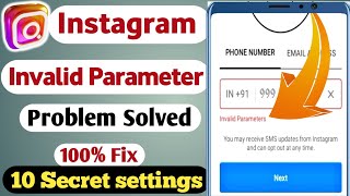 Invalid parameter instagram problem solved  How to solve invalid parameters in instagram [upl. by Klump787]