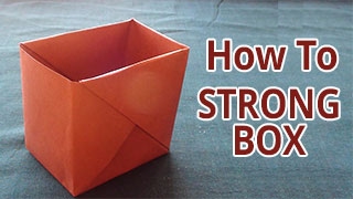 How to make a strong box from paper  DIY  Do it Yourself Origami [upl. by Nidnarb382]