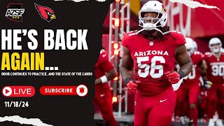 Darius Robinson is BACK In Practice The State of the Arizona Cardinals [upl. by Airbmat]