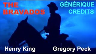 WesternMusic The Bravados Credits Bravados Henry King Générique [upl. by Ainehs590]