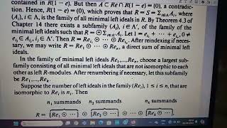 Msc 3 sem mathematics Advanced Abstract Algebra unit 3 important theorem Wedderburn Artin Theorem [upl. by Kachine30]