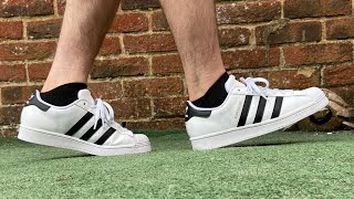 WHY YOU SHOULD BUY THE ADIDAS SUPERSTAR ✨ on feet amp Review [upl. by Liauqram]