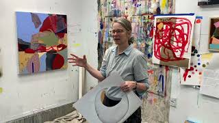 IN THE STUDIO WITH Roberta Aylward Painter [upl. by Chin]