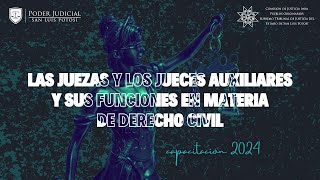 Funciones de Juezas y Jueces Auxiliares y en Materia Civil [upl. by Dumanian]