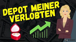 Ich zeige das Depot meiner Verlobten  Investiert seit ca 1 Jahr amp 7 Monaten Aktien traderepublic [upl. by Nyledam]