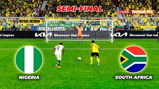 Nigeria vs South Africa  Penalty Shootout 2024  Semi Final  African Cup of Nations 2023  PES [upl. by Corrie]