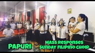 Mass Responses  sundayfilipinochoir [upl. by Ardnikat]