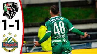 Wolfsberger AC vs SK Rapid Wien 11 All Goals and Extended Highlights [upl. by Judon]