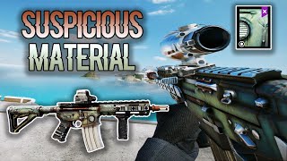 SUSPICIOUS MATERIAL Weapon Skin  Attachment Skin  Showcase INGAME  Rainbow Six Siege [upl. by Martelle]