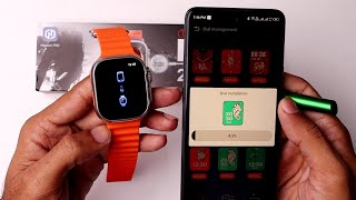 How To Connect T900 Ultra Smart Watch To Android Phone [upl. by Silecara]