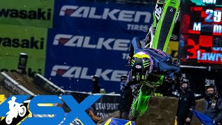 Supercross Round 2 250SX Highlights  Oakland CA RingCentral Coliseum  Jan 15 2022 [upl. by Lihcox]