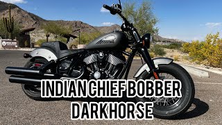 23 INDIAN CHIEF BOBBER darkhorse  WALK AROUND and COLD START indianmotorcycle harleydavidson [upl. by Idet265]