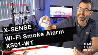 XSense WiFi Smoke Alarm Review XS01WT  with Smartphone App [upl. by Ecertak]