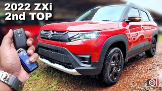 2022 Maruti Suzuki Brezza ZXi 2nd Top Model  On Road Price List  Mileage  Features [upl. by Xyla]