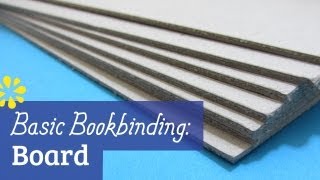 Bookbinding Cover Board [upl. by Anneg]