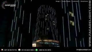 Bayz By Danube Properties  Facade Lighting Services facadelighting lightingsolutions [upl. by Rakel]