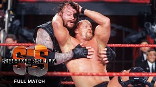 FULL MATCH quotStone Coldquot Steve Austin vs Undertaker  WWE Title Match SummerSlam 1998 [upl. by Enylorac436]