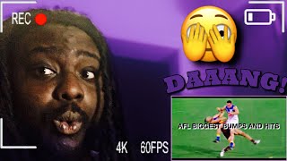 💥REACTION💥AFLs Biggest Hits And Bumps EVER‼️ Mind Blowing🤯 [upl. by Medina]