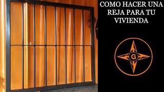 COMO HACER REJAS PARA VENTANAS  SOLDADURA TUTORIAL Window grills easy welding [upl. by Corilla413]