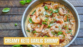 How To Make Creamy Garlic Shrimp With Parmesan – Easy Keto Shrimp Recipe – Blondelish [upl. by Loziram651]