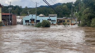 Flooding of Western North Carolina Maggie Valley Cherokee Bryson City [upl. by Mccallion]