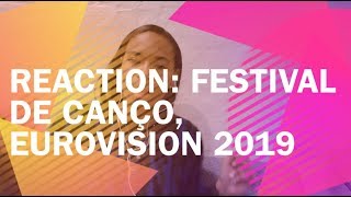 REACTION Festival Da Canço 2019 Alesia Michelle [upl. by Cilurzo751]