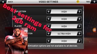 Nba2k20 Android best settings for 2gb ram mobile [upl. by Malanie]