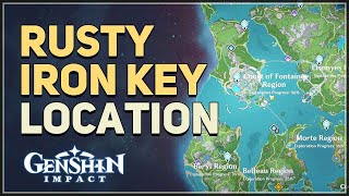 Rusty Iron Key Location Genshin Impact [upl. by Rodmun]