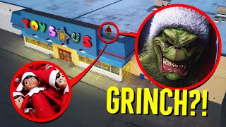 DRONE CATCHES GRINCH AND ELF ON THE SHELF AT HAUNTED TOYS R US HE CAPTURED ME [upl. by Isaacs]