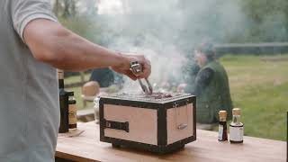 Cooking on the authentic Konro Grill at our wasabi farm [upl. by Cela]