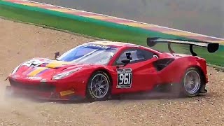 SPIN  ACTION Blancpain GT Series at Test Day for 24H of SpaFrancorchamps 2017 [upl. by Comethuauc]