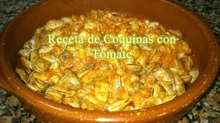 Coquinas con salsa de tomate receta fácil [upl. by Phyl]