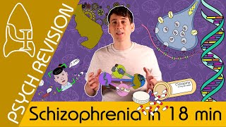 Schizophrenia  AQA Psychology in 18 MINS NEW Quick Revision for Paper 3 [upl. by Munson]