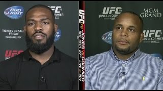 Jon Jones vs Daniel Cormier off air ESPN heated exchange DEATH THREATS Sportscenter UFC 182 [upl. by Gnal]