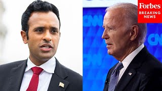 As Though They Lobotomized Him Vivek Ramaswamy Blasts Joe Biden After Debate Performance [upl. by Gnemgnok159]