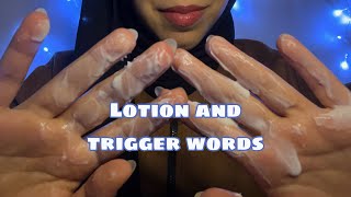 🥱Relaxing ASMR Lotion Application  Soothing Hand Massage amp Soft Trigger Words for Sleep😴 [upl. by Anifesoj]