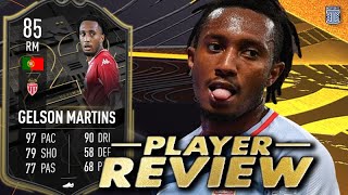 85 SIGNATURE SIGNINGS GELSON MARTINS PLAYER REVIEW SBC GELSON MARTINS  FIFA 22 ULTIMATE TEAM [upl. by Seagrave]