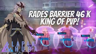 RADES BARRIER 46 K BUILD MATK NEWBIE WAJIB TAU   BLACK CLOVER MOBILE [upl. by Enelyahs]